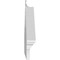 Ekena Millwork Acorn Architectural Grade PVC Combination Pediment, 50"W x 19-3/8"H x 2-3/4"P (Pitch 6/12) PEDPC050X195ACR00 - alternate 6
